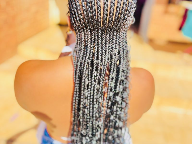 Braids and hair relaxing