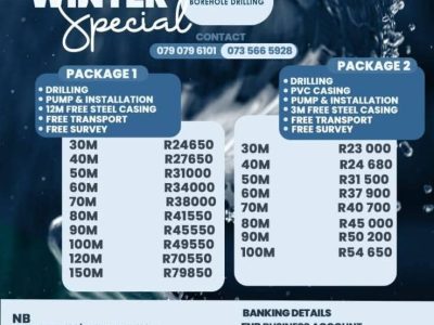 Tshisima borehole drilling