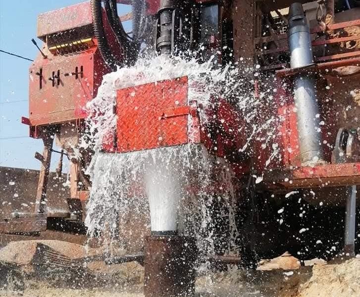 Tshisima borehole drilling