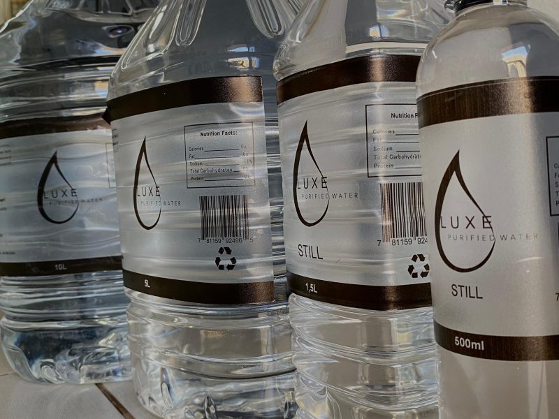 Luxe purified water