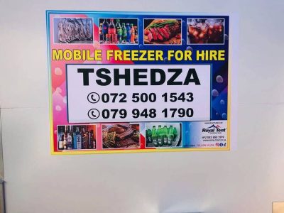 TSHEDZA MOBILE FREEZER