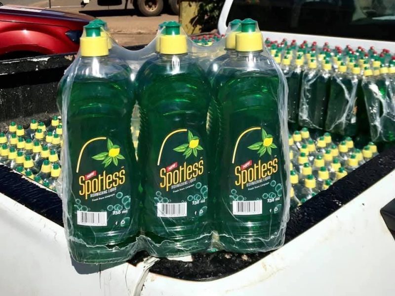 Spotless dishwashing liquid